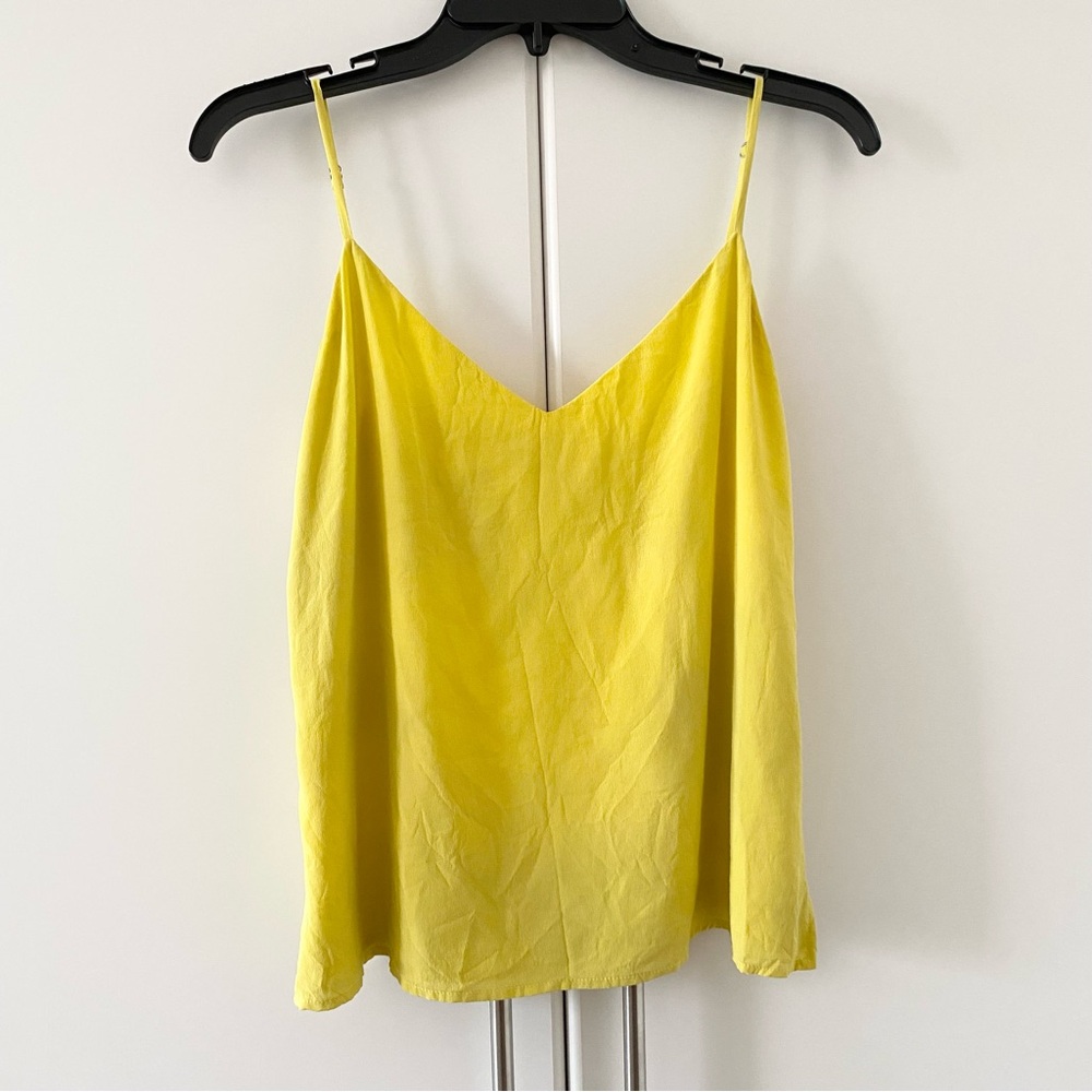 L’agence Jane Silk V-neck Cami Blouse Tank Top